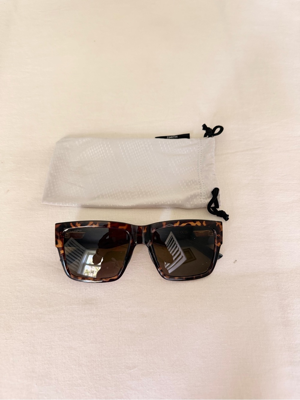 SMITH Tortoiseshell Square Sunglasses - Brown Lenses